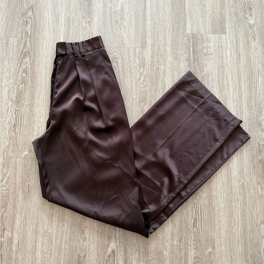 ASOS High Waist Satin Pants